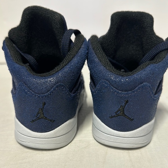 Jordan Blue and White High-Top Sneakers - Picture 3 of 5